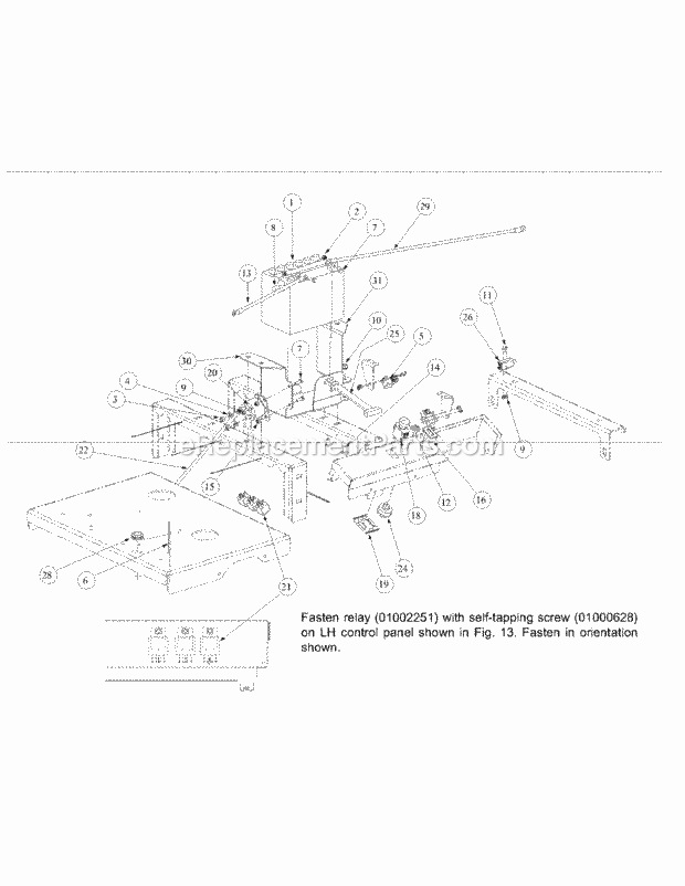 Electrical Assembly Kawasaki Diagram and Parts List for M48-KW 53AB5DAV150-19-HP Cub Cadet Lawn Tractor